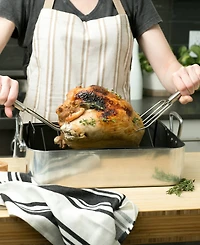 Rsvp International Endurance Stainless Steel 2 Piece 12x5x1" Turkey Lifters -