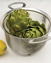 Rsvp International Endurance Stainless Steel 3 Quart Wide Rim Mesh Colander Basket