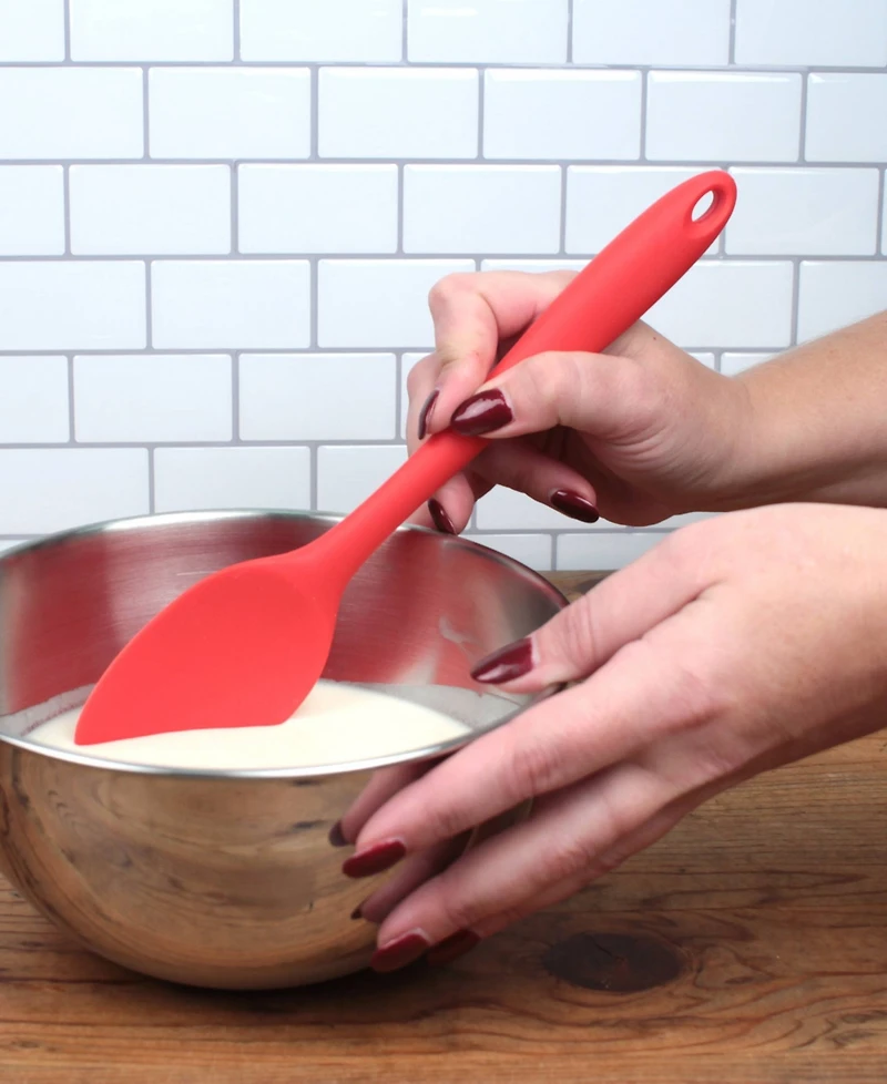 Rsvp International Silicone Coated Steel 11" x 2.25" Ela Series Red Spoon