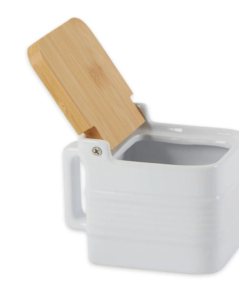 Rsvp International Stoneware 5x3x4" Salt Box