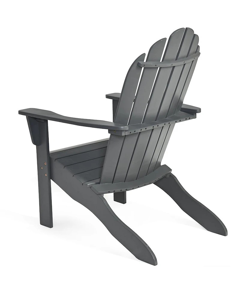 Costway Outdoor Adirondack Chair Solid Wood Durable Patio Garden Furniture