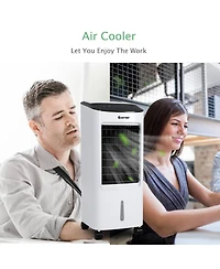 Evaporative Portable Air Cooler Fan & Humidifier with Filter Remote Control