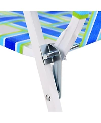 2PCS Folding Beach Chair Camping Lawn Webbing Lightweight 1 Position