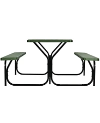 Picnic Table Bench Set Outdoor Backyard Garden Party Dining All Weather