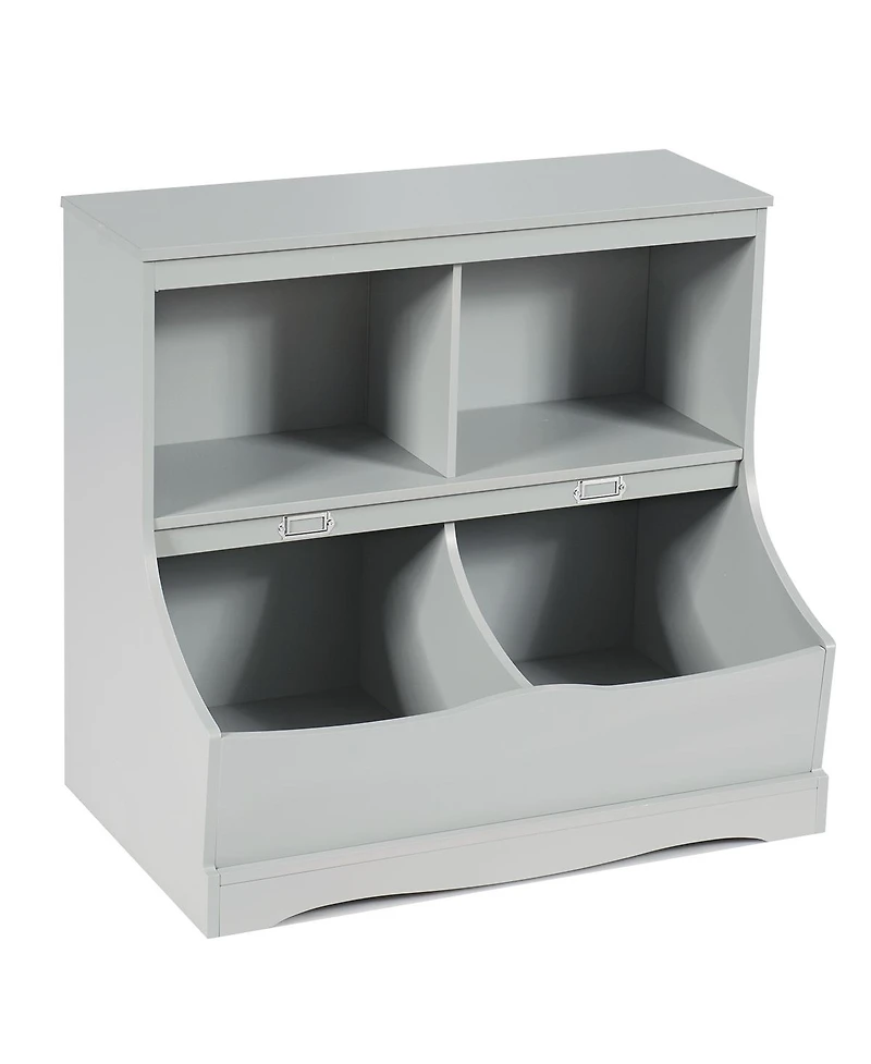 Children's Multi-Functional Bookcase Toy Storage Bin Kids Floor Cabinet