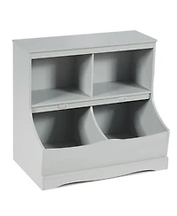 Children's Multi-Functional Bookcase Toy Storage Bin Kids Floor Cabinet
