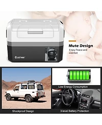 48 Quart Portable Electric Car Cooler Refrigerator Compressor Freezer Camping