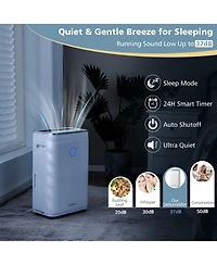 60-Pint Dehumidifier for Home & Basements 4000 Sq. Ft w/ 3-Color Digital Display