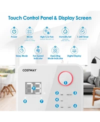 32 Pints 2000 Sq. Ft Dehumidifier for Home & Basements w/3-Color Digital Display