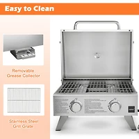20,000 Btu Stainless Steel Propane Grill for Outdoor