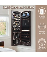 Mirrored Jewelry Cabinet Jewelry Organizer