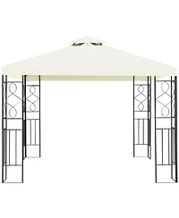 Costway 2 Tier 10'x10' Patio Gazebo Canopy Tent Steel Frame Shelter Awning