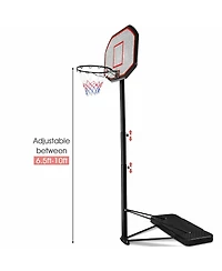 Costway 10ft 43'' Backboard In/outdoor Adjustable Height Basketball
