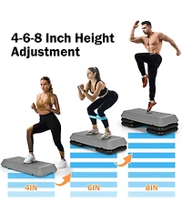 1pcs 29'' Adjustable Workout Fitness Aerobic Stepper Exercise Platform