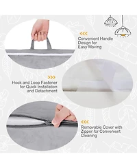 Costway Kids Sofa Toddler Foam Filled Armchair Velvet Fabric Baby