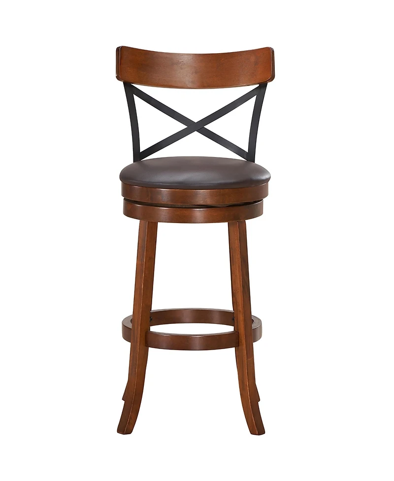 Costway Set of 2 Bar Stools Swivel 29.5'' Dining Bar Chairs