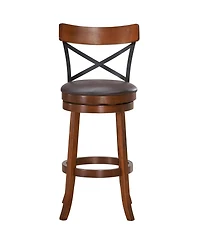Costway Set of 2 Bar Stools Swivel 29.5'' Dining Bar Chairs