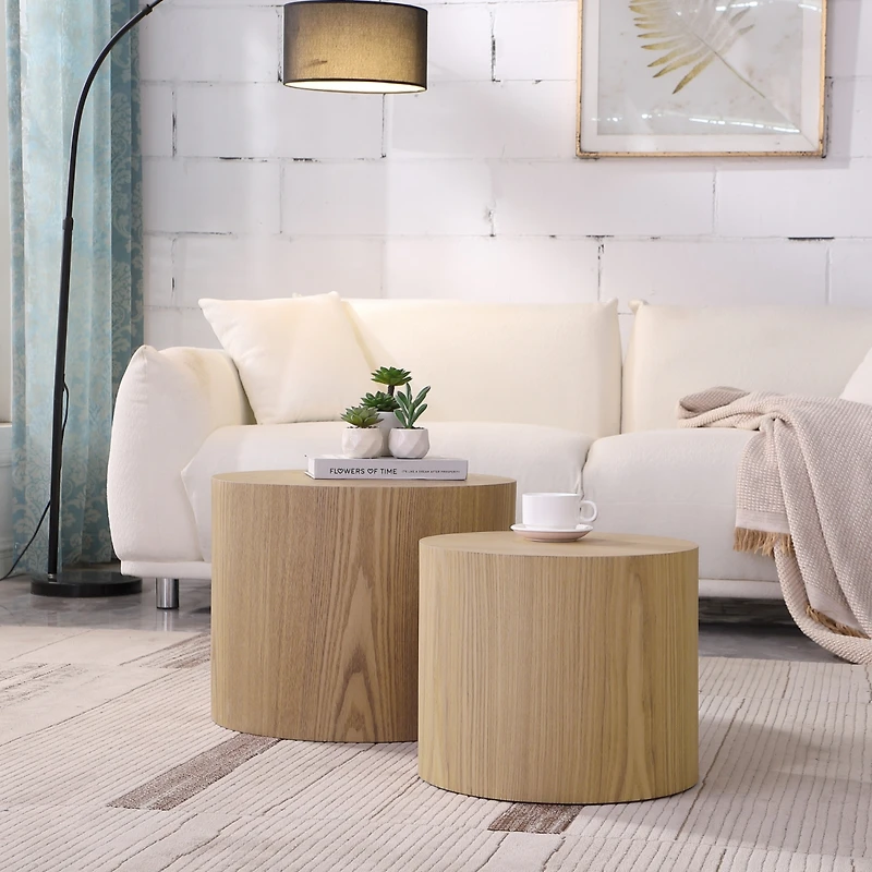Streamdale Oak Nesting Table Set (2)