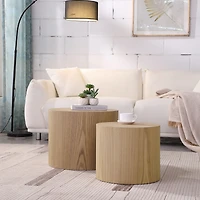 Streamdale Oak Nesting Table Set (2)