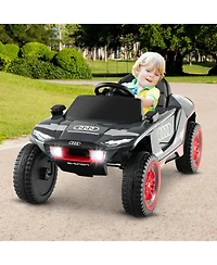 Slickblue Licensed Audi Kids Ride On E-tron Racing Car-Grey