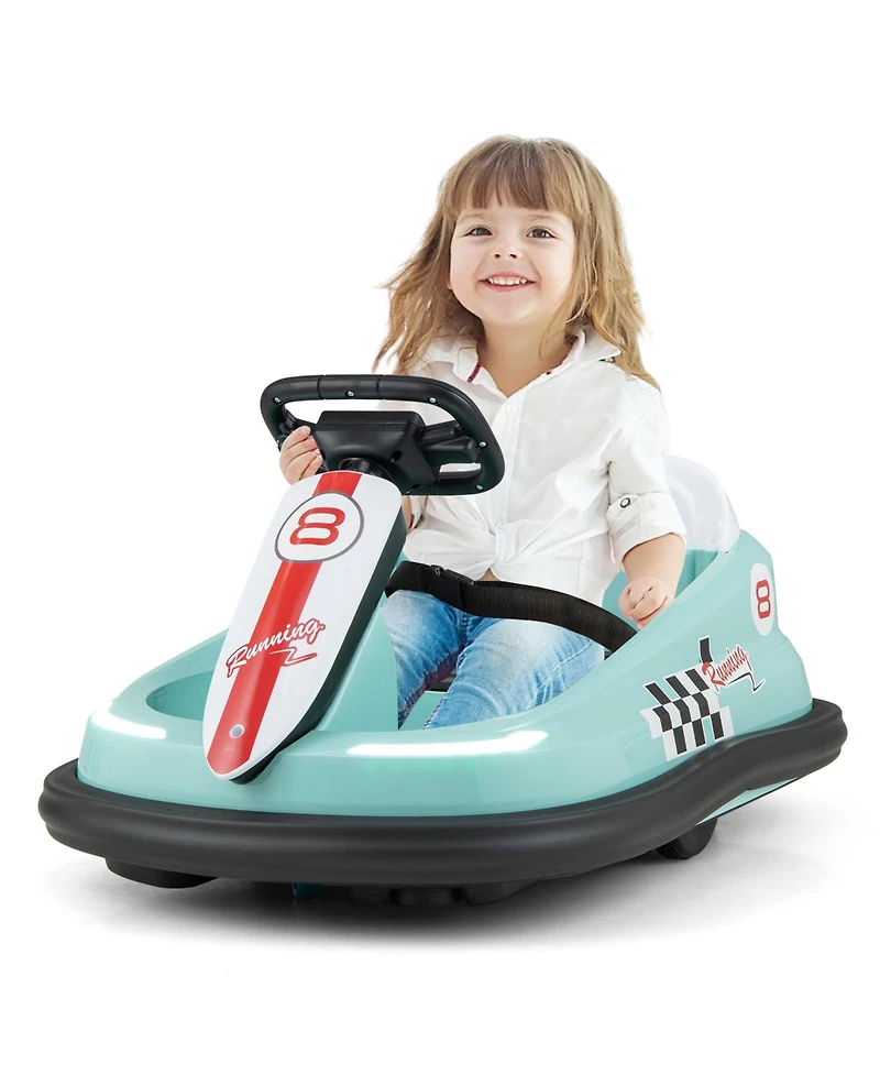 Slickblue 6V kids Ride-on Bumper Car with 360° Spinning and Dual Motors