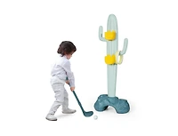 Slickblue Toddler 3-in-1 Cactus Toy Stand Sports Activity Center with Golf and Ring-Toss