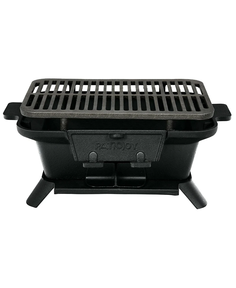 Heavy Duty Cast Iron Charcoal Grill Tabletop Bbq Grill Stove for Camping Picnic