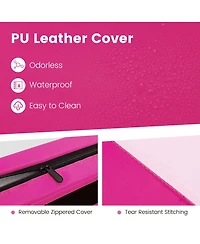 10' x 4' x 2" 4-Panel Folding Exercise Mat with Carrying Handles for Gym Yoga