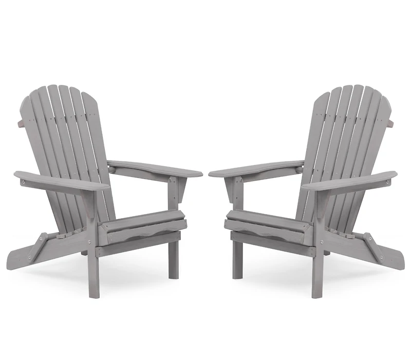Streamdale Adirondack Folding Lounge Patio Chairs (Set of 2)