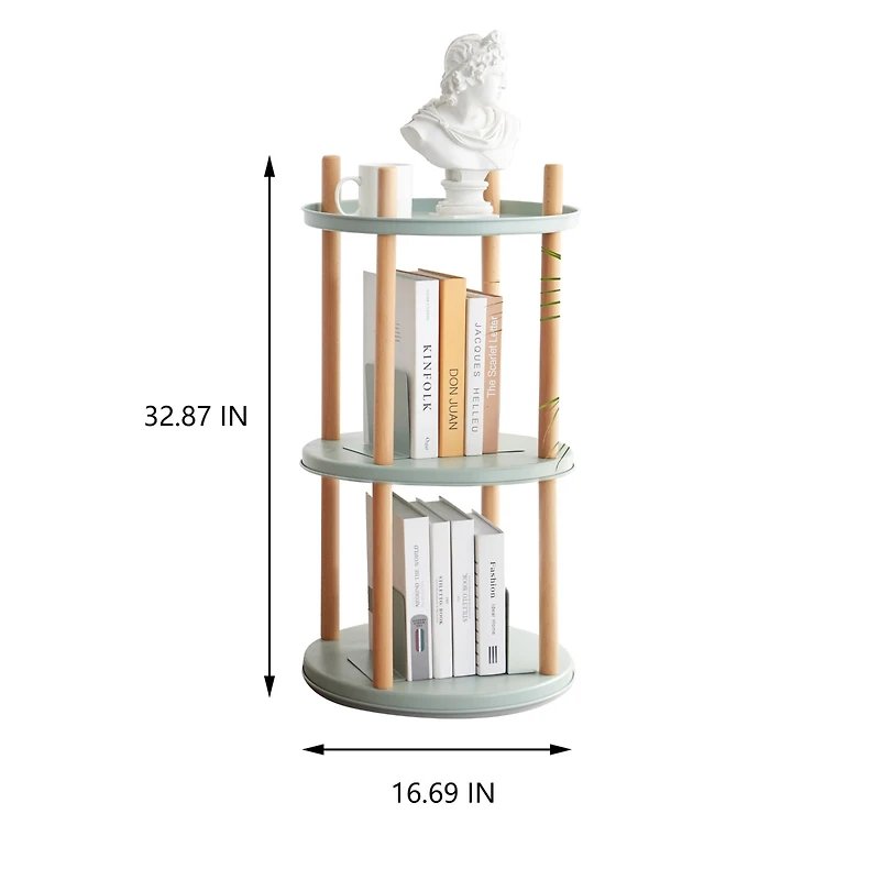 Streamdale 360 Rotating Bookshelf with Large Storage Space