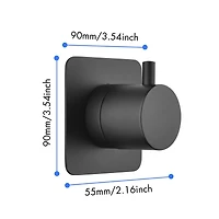 Master Shower Volume Control Valve - Brass Handle