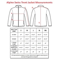 Alpine Swiss Trent Mens Full Zip Up Fleece Jacket Soft Casual Warm Zipper Coat