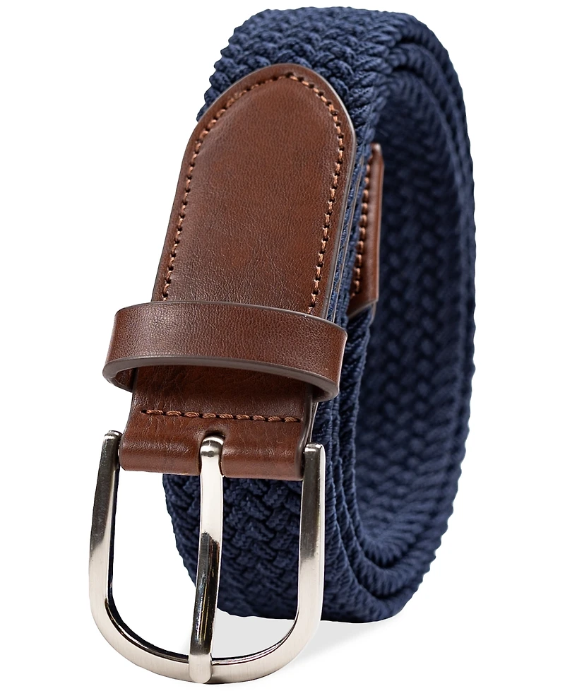 Club Room Men's Stretch Braid Belt, Created for Macy's
