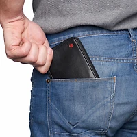 Alpine Swiss Zipper Bifold Wallet for Men Women Rfid Protected Genuine Leather