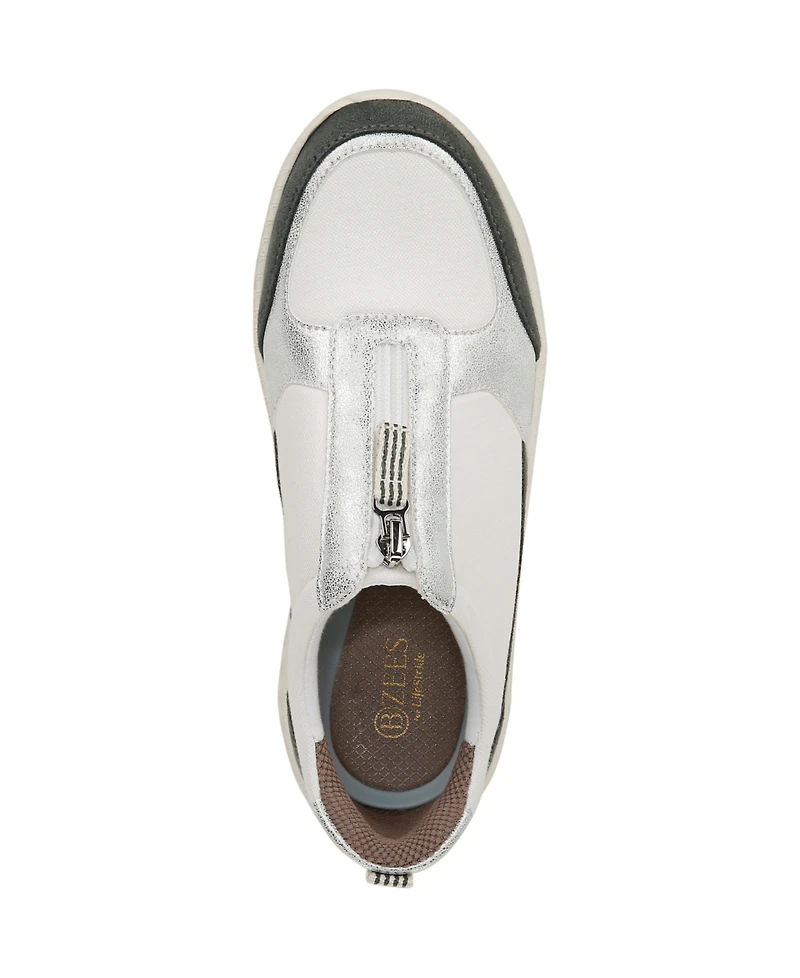 LifeStride Women's Winner Washable Zipper Sneakers