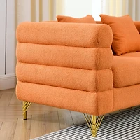 81.5" Oversized L-Shaped Sectional Sofa Cover - 5-Seater