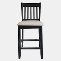 Streamdale Rustic Counter Height Dining Chairs with Foot Support