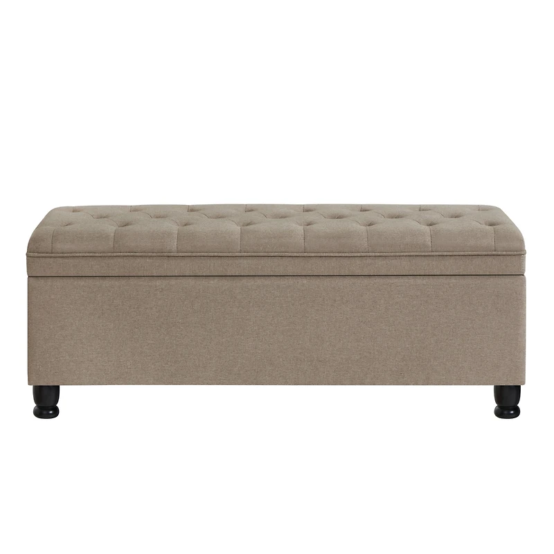 Streamdale Linen Storage Bench with Wooden Legs