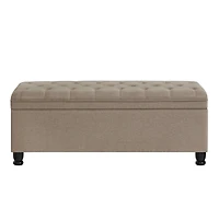 Streamdale Linen Storage Bench with Wooden Legs