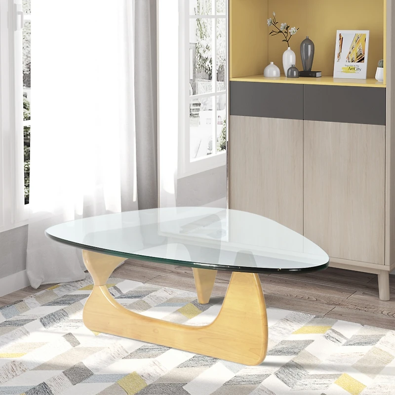 Simplie Fun Home Modern Triangle Coffee Table