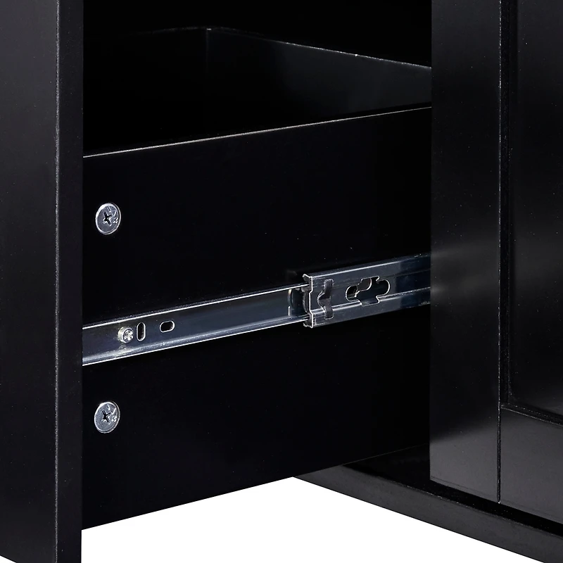 Streamdale Rolling Kitchen Island with Storage and Spice Rack Tower