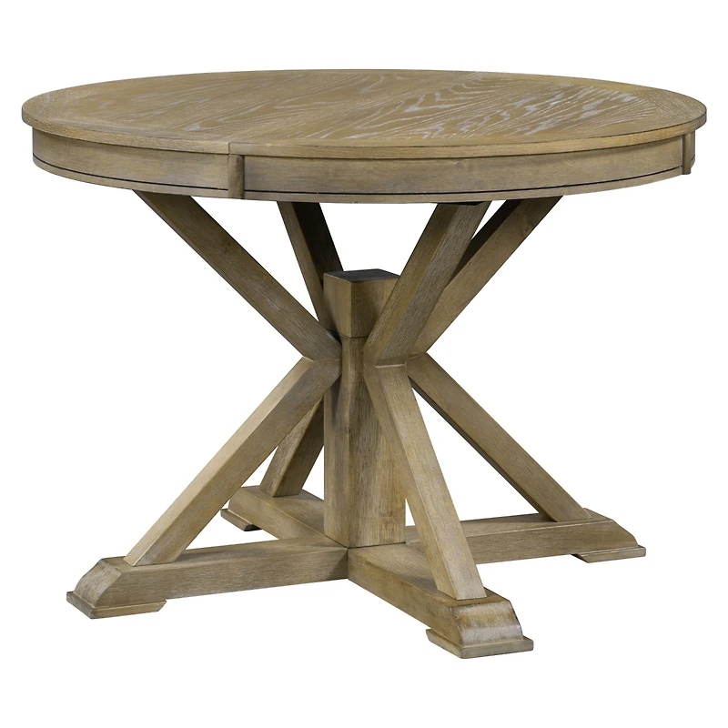 Streamdale Retro Extendable Oak Dining Table with 12" Leaf