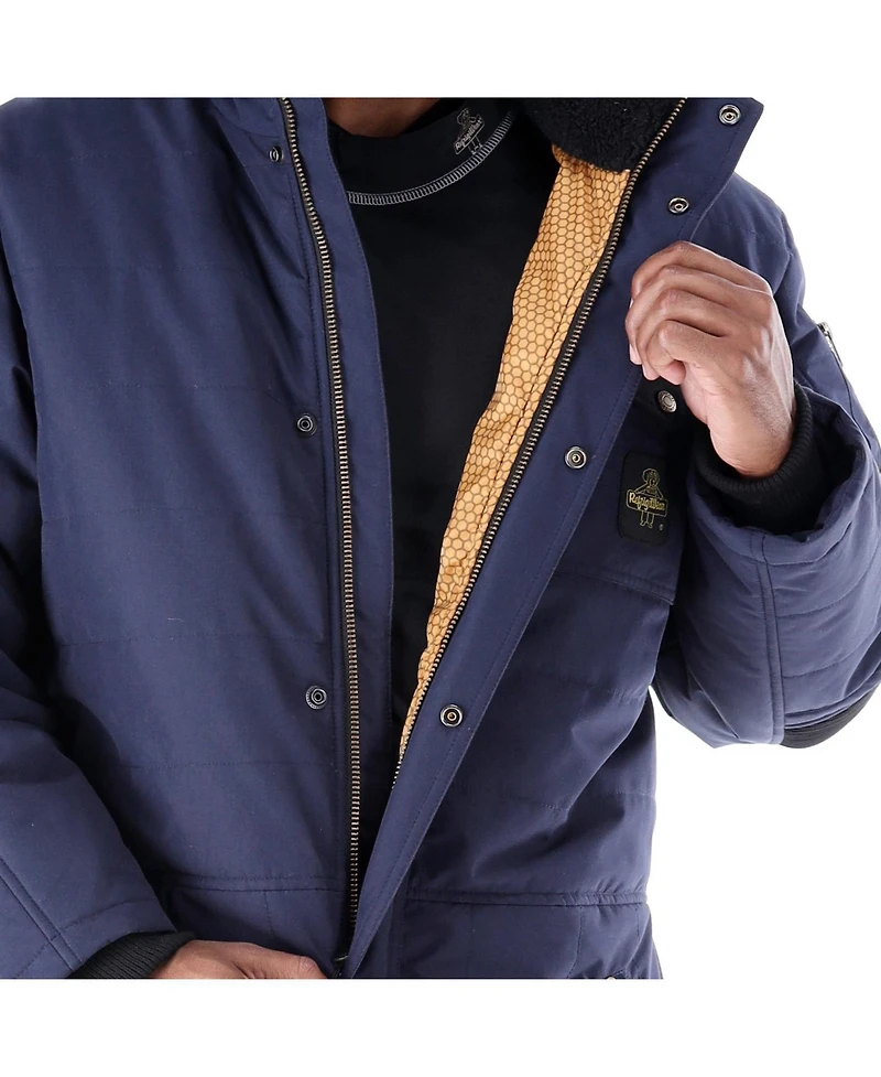 RefrigiWear Big & Tall 54 Gold Coveralls Insulated Work Overalls, Cold Weather Protection for Full-Body Warmth
