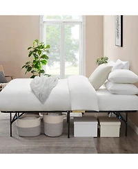 14" Adjustable Foldable Steel Bed Frame - Queen
