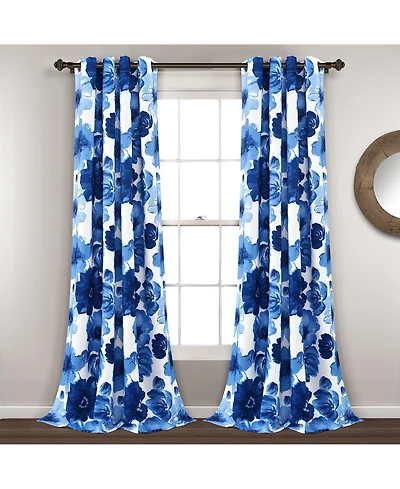 Lush Decor Leah Light Filtering Window Curtain Panels