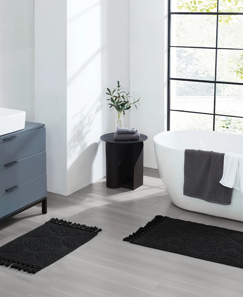Jean Pierre New York Ricardo Fringe Cotton 2-Pc. Bath Rug Set
