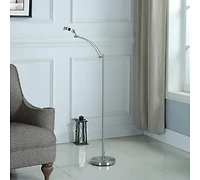 Streamdale 54-Inch-Long Tinsley Silver Integrated Led Task Floor Lamp