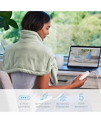 Pure Enrichment WeightedWarmth Weighted Neck and Shoulder Heating Pad