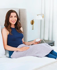 Pure Enrichment PureRadiance Ultra-Wide Luxury Heating Pad for Cramps Back Pain Relief, Modern Design, Soft , Micromink, 6 Heat Settings, Machine Wash