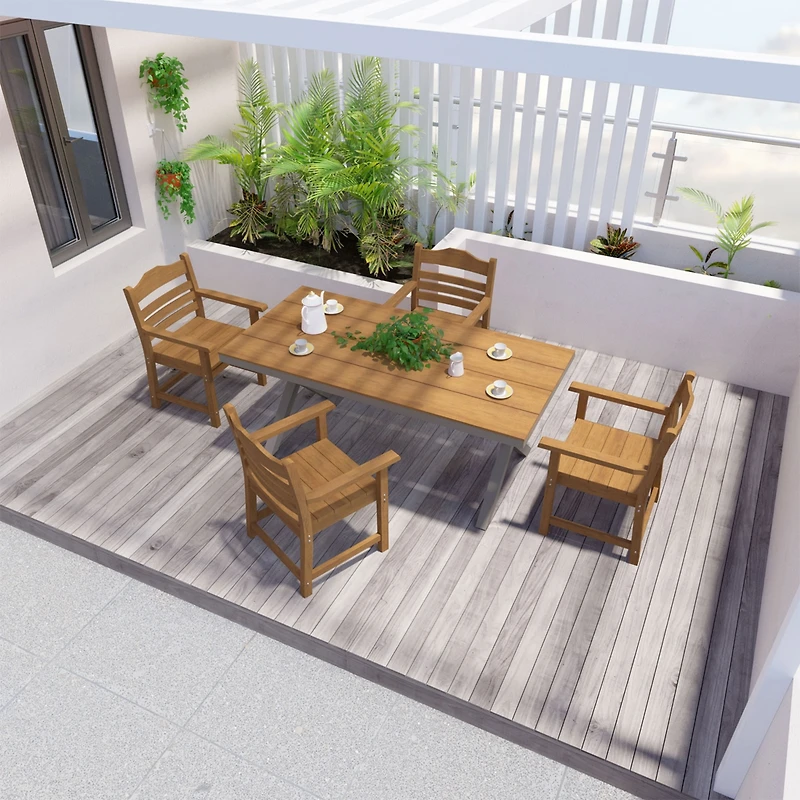 Streamdale 70" Rectangular Aluminum Dining Table